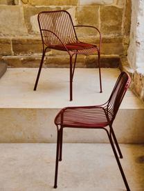 Zahradní židle Hiray, Pozinkovaná lakovaná ocel, Červená, Š 53 cm, V 55 cm