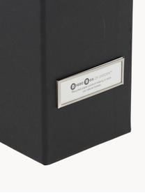 Organizador Lovisa, Organizador: cartón laminado resistent, Negro, An 33 x Al 24 cm
