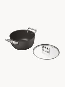 Cocotte avec couvercle et revêtement antiadhésif 50's Style, Noir, Ø 24 x haut. 18 cm, 4,6 L