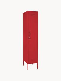 Kleine kledingkast The Skinny, Staal, gepoedercoat, Rood, B 35 x H 183 cm