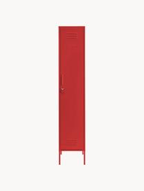 Menší šatníková skriňa The Skinny, Oceľ s práškovým náterom, Červená, Š 35 x V 183 cm