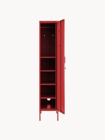 Kleiner Kleiderschrank The Skinny, Stahl, pulverbeschichtet, Rot, B 35 x H 183 cm