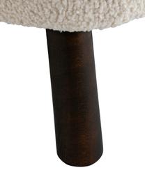 Poltrona da cocktail in teddy Tress, Rivestimento: 100 % poliestere, Struttura: legno di pino certificato, Teddy bianco, Larg. 77 x Prof. 80 cm