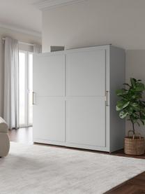 Armoire modulaire à portes coulissantes Charlotte, larg. 200 cm, plusieurs variantes, Gris, Basic Interior, larg. 200 x haut. 200 cm