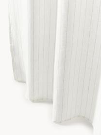 Rideau semi-transparent avec ruban multiple Birch, 2 pièces, 100 % pur lin, Blanc, larg. 130 x prof. 260 cm