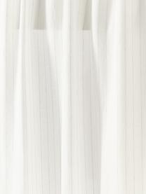 Rideaux semi-transparents avec ruflette multiple Birch, 2 pièces, 100 % pur lin, Blanc, larg. 130 x prof. 260 cm