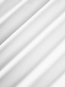 Federa in cotone percalle ricamato con motivi natalizi Rudy, Bianco, multicolore, Larg. 50 x Lung. 80 cm