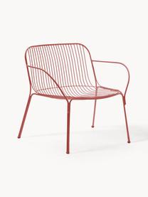 Sillón para exterior Hiray, Acero galvanizado pintado, Rojo cobrizo, An 73 x F 65 cm