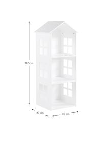 Regał dziecięcy Sevilla, Płyta pilśniowa średniej gęstości (MDF), powlekana, Biały, S 40 x W 117 cm