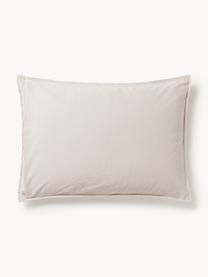 Funda de almohada de percal lavado Debbie, Beige claro, An 45 x L 110 cm