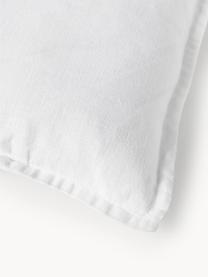 Housse de coussin rectangulaire pur lin blanc crème Lanya, 100 % lin pur

Par sa nature, le lin a un toucher plutôt rugueux et un aspect naturellement froissé. La grande résistance à la déchirure rend le lin résistant à l'abrasion et à l'usure, Blanc, larg. 30 x long. 50 cm