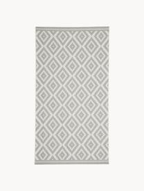 Tapis d'extérieur Miami, 70 % polypropylène, 30 % polyester, Gris, blanc, larg. 80 x long. 150 cm (taille XS)