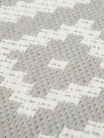 Tapis d'extérieur Miami, 70 % polypropylène, 30 % polyester, Gris, blanc, larg. 80 x long. 150 cm (taille XS)