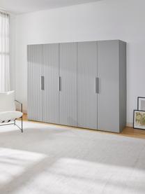 Armoire modulaire à portes battantes Simone, larg. 250 cm, plusieurs variantes, Bois, gris, Basic Interior, larg. 250 x haut. 200 cm