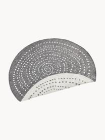 Tapis rond réversible intérieur-extérieur Bali, Gris, blanc crème, Ø 140 cm (taille M)