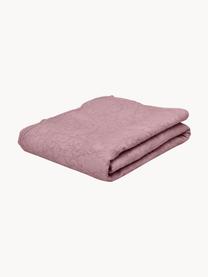 Bestickte Tagesdecke Madlon, Bezug: 100% Baumwolle, Mauve, B 180 x L 250 cm (für Betten bis 140 x 200 cm)