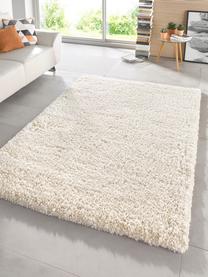 Flauschiger Hochflor-Teppich Venice in Creme, Flor: 100% Polypropylen, Creme, B 160 x L 230 cm (Grösse M)