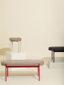 Polstrovaná stolička Silo, Béžová, světle béžová, Ø 41 cm, V 45 cm