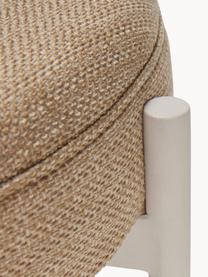 Gestoffeerde kruk Silo, Bekleding: 10% acryl, 90% polyester , Frame: gecoat staal, Geweven stof beige, lichtbeige, Ø 41 x H 45 cm