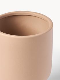 Cache-pot en céramique Tilia, Céramique, Beige, mat, Ø 16 x haut. 23 cm