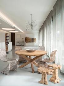 Odkládací stolek z teakového kořene Kavir, Kořen teaku, přírodní, Světle hnědá, Ø 50 cm, V 40 cm