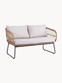 Canapé lounge de jardin Le Bonom Vistdal, Tissu beige clair, beige, larg. 126 x prof. 70 cm