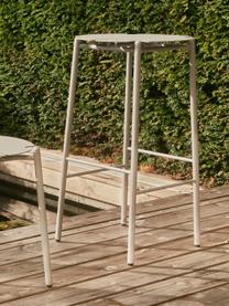 Tabouret de bar de jardin en métal Novo, Acier, enduit, Beige clair, Ø 24 cm