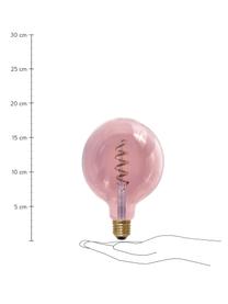 E27 XL-Leuchtmittel, 8W, warmweiss, 1 Stück, Leuchtmittelschirm: Glas, Leuchtmittelfassung: Aluminium, Rosa, Ø 13 x H 18 cm