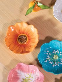 Miska Flower, Kamionka glazurowana, Pomarańczowy, w kształcie dalii, Ø 18 x W 4 cm