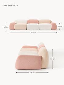 Modulares Sofa Wolke (4-Sitzer), Fuorisalone Edition, Mehrfarbig, B 343 x T 118 cm