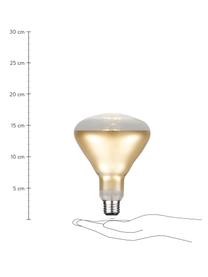 E27 Leuchtmittel, 550lm, dimmbar, warmweiß, 1 Stück, Leuchtmittelschirm: Glas, Leuchtmittelfassung: Aluminium, Goldfarben, Ø 13 x H 17 cm