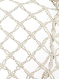 Silla colgante Nalita, Asiento: algodón, Estructura: metal, Beige, Ø 82 x Al 111 cm