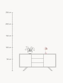 Lámpara de mesa LED regulable con temporizador Panthella, Al 34 cm, Pantalla: acero recubierto, Estructura: aluminio recubierto, Cable: plástico, Acero rosa pálido, Ø 16 x Al 24 cm