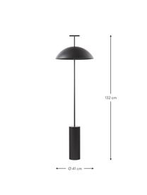 Lampa podłogowa LED z funkcją przyciemniania Geen-A, Czarny, W 132 cm