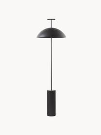 Kleine design LED vloerlamp Geen-A, Lamp: gepoedercoat metaal, Zwart, H 132 cm