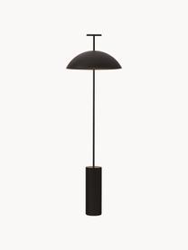 Kleine design LED vloerlamp Geen-A, Lamp: gepoedercoat metaal, Zwart, H 132 cm