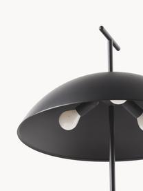 Kleine design LED vloerlamp Geen-A, Lamp: gepoedercoat metaal, Zwart, H 132 cm