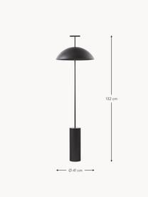 Malá stmívatelná stojací LED lampa Geen-A, Černá, V 132 cm