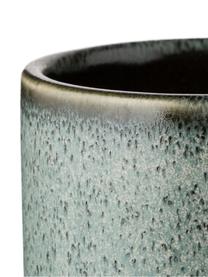 Aufbewahrungsdose Mila, Keramik, glasiert, Graugrün, Ø 8 x H 10 cm
