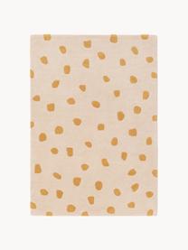 Handgetuft kindervloerkleed Savannah van wol, Lichtbeige, oranje, B 120 x L 170 cm (maat S)