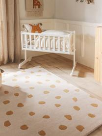 Handgetuft kindervloerkleed Savannah van wol, Lichtbeige, oranje, B 120 x L 170 cm (maat S)