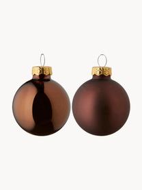 Bolas de Navidad Evergreen Ø 6 cm, 6 uds., Marrón oscuro, Ø 4 cm, 16 uds.