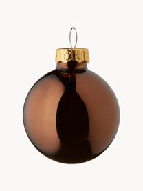 Bolas de Navidad Evergreen Ø 6 cm, 6 uds., Marrón oscuro, Ø 4 cm, 16 uds.