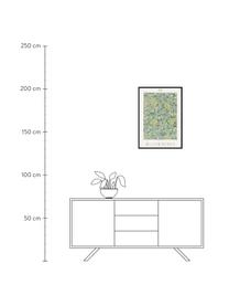 Zarámovaný digitální tisk Jasmine - William Morris, Zelená, žlutá, černá, Š 52 cm, V 72 cm