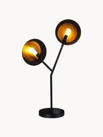 Lampada da tavolo grande con dischi diffusori Turno, Paralume: vetro, Nero, Larg. 40 x Alt. 59 cm