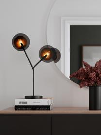Grote tafellamp Turno met diffusorschijven, Zwart, B 40 x H 59 cm