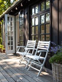 Skladacia záhradná mahagónová stolička s opierkami York, Mahagónové drevo, lakované
S certifikátom V-legal, Biela, Š 52 x H 53 cm