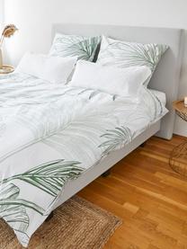 Poszewka na poduszkę z bawełny renforcé Alessa, 2 szt., Biały, jasny zielony, ciemny zielony, S 40 x D 80 cm