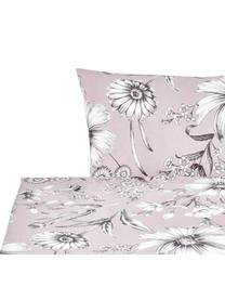 Set lenzuola in cotone Field, Cotone

La biancheria da letto in cotone è piacevolmente morbida sulla pelle, assorbe bene l'umidità ed è adatta per chi soffre di allergie, Rosa cipria, grigio, bianco, 240 x 270 cm + 2 federe 50 x 80 cm