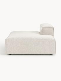 Chaise longue module Lennon uit bouclé, Bekleding: bouclé (100% polyester) M, Frame: massief grenenhout, multi, Poten: kunststof Dit product is , Bouclé gebroken wit, B 150 x D 119 cm, rugleuning rechts